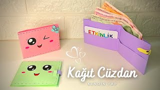 KAĞITTAN KOLAY CÜZDAN YAPIMI 💰💳💸🤩 KAĞIT CÜZDAN NASIL HAZIRLANIR📜ORİGAMİ CÜZDAN [upl. by Curson]