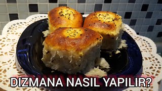 MÜTHİŞ GÖÇMEN BÖREĞİ DIZMANA TARİFİ  SOSLU POĞAÇA NASIL YAPILIR [upl. by Atinahc580]