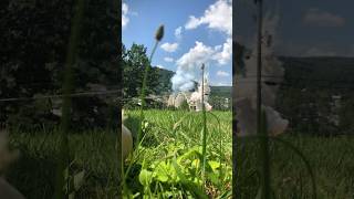 Remagen Bridge being detonated  Remagen Bridge Battle  WWII Reenactment 2018 [upl. by Nonnahs]