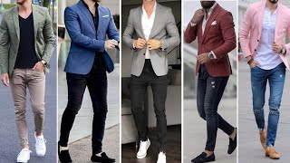 Top 15 Men Blazer Style Idea With Jeans  How To Style Blazer With Jeans  Mens Fashion 2022 [upl. by Aerdied]