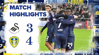 Highlights  Swansea City 34 Leeds United  GNONTO INJURYTIME WINNER IN SEVEN GOAL THRILLER [upl. by Imij]