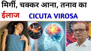 CICUTA VIROSA homeopathic medicine symptoms and uses  best medicine for nervous system  चक्कर आना [upl. by Cagle744]