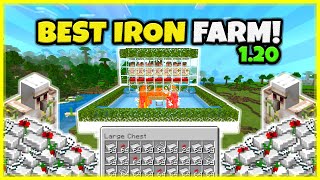 BEST IRON FARM EVER 500 IRONHOUR In Minecraft Bedrock 120 [upl. by Molton]