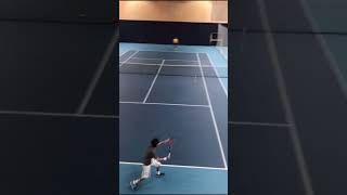 Forcing shot sets up the winner tennis [upl. by Gasper]