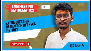 EXAMPLES OF NEWTON RAPHSON METHOD ENGINEERING MATHS4 by Chirag Solanki [upl. by Carita464]