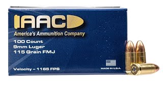 Ammo Review AAC 9mm 115 Grain FMJ [upl. by Castorina705]