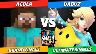 SSC 2023 GRAND FINALS  acola Steve Vs Dabuz Rosalina Smash Ultimate  SSBU [upl. by Haidebej581]