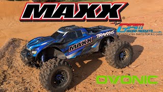 Traxxas Maxx V2 full GPM 7075 upgraded and bash test [upl. by Tyoh]