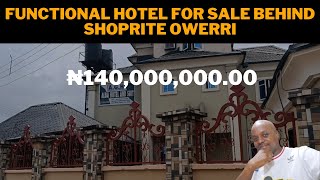 HOTEL BEHIND SHOPRITE OWERRI SELLING FOR ₦140M 191K  HOTEL AND HOUSES FOR SALE IN OWERRI [upl. by Reahard]