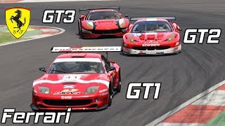 Ferrari GT1 vs GT2 vs GT3 Race  the Red Bull Ring Assetto Corsa [upl. by Irollam]