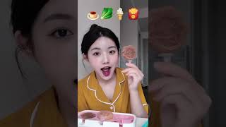 Mukbang cùng Quỳnh Truong ăn theo icon🍮🥬🍦🍟food mukbang xuhuong eating fyp short trending [upl. by Mahmoud337]