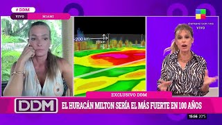 Claudia Albertario contó cómo se preparó para soportar el huracán Milton en Miami [upl. by Ain]