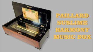 Antique Paillard Sublime Harmony Music Box C 1880 [upl. by Inoue153]