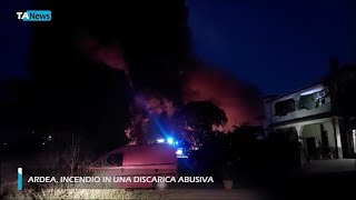 Ardea incendio in una discarica abusiva [upl. by Alissa]