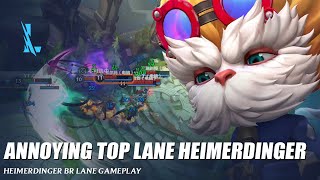 Annoying BR Lane Heimerdinger  Wild Rift [upl. by Velick]