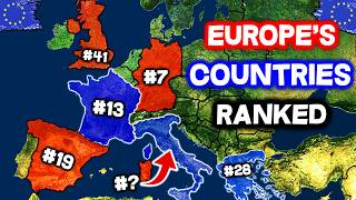 All 50 Countries in EUROPE Ranked WORST to BEST [upl. by Carline]