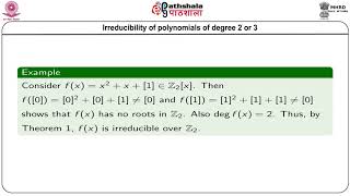 M19 Irreducibility of Polynomials over a field [upl. by Adlev491]