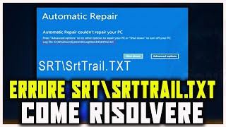 Come risolvere quotSrtTrail txt C\Windows\System32\LogFiles\Srt\SrtTrailtxtquot TUTORIAL WINDOWS 10 E 11 [upl. by Rebmyt942]