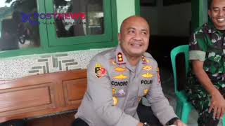 Tingkah Kocak Kapolres Serang AKBP Condro Sasongko Saat Kunjungan Ke Markas Koramil Kragilan [upl. by Kcirdaed]