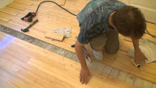 How to Install Bamboo Flooring  Part 2 [upl. by Yralam]