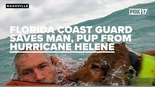 SOS RESCUE Florida Coast Guard Rescues Man Dog from Boat [upl. by Ettolrahs]