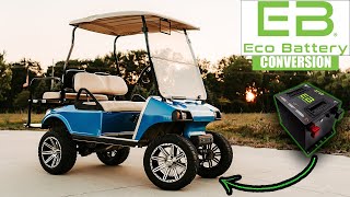 Golf Cart Lithium Battery Conversion Kit Club Car DS [upl. by Nirb318]