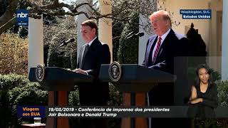 Declaração à Imprensa dos presidentes Jair Bolsonaro e Donald Trump [upl. by Alderson]