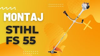 Montaj motocoasa STIHL FS 55 FS 56 FS 70 FS 89 FS 91 FS 94 FS 111 FS 235 [upl. by Kirbee]