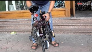 Dahon Curve D3 Folding Bike  How to Fold and Unfold [upl. by Styles]