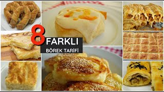 Hazır yufkadan çok kolay ve çabuk birbirinden farklı 8 börek tarifi  Figen Ararat [upl. by Gothard]