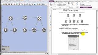 LAB7 OSPF ON OPNET MODELER 145 [upl. by Llevron411]