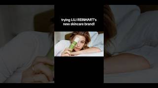 trying LILI REINHART’s new skincare brand 💚 shorts lilireinhart riverdale [upl. by Bergwall]