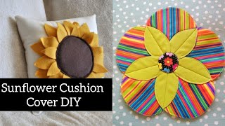 DIY Patchwork Cushion Cover Cushion Cover from Scrap Tutorial Flower Cushion Cover diy stitching [upl. by Lairbag]