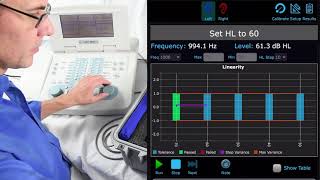 Audiometer Calibration System  Running a Test  Model AudCal [upl. by Lindley]