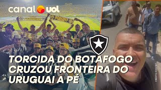 MEDO DE MOTORISTA FEZ TORCIDA DO BOTAFOGO CRUZAR FRONTEIRA COM URUGUAI A PÉ [upl. by Ecadnarb]