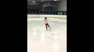 Basic skills figure skater waltz jump [upl. by Ahsilam521]