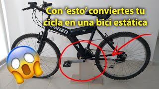 Convierte tu bicicleta en una bicicleta estática [upl. by Aihsiek]