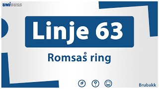 Linje 63 Romsås ring [upl. by Groeg]