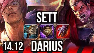 SETT vs DARIUS TOP  Rank 2 Sett  JP Grandmaster  1412 [upl. by Ennairod]