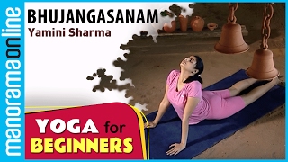 Bhujangasanam  Yoga for beginners by Yamini Sharma  Health Benefits  Manorama Online [upl. by Anoed]