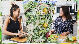 How to make Palestinian Fattoush KING of Salads with my Mama  Sahtein [upl. by Hartman]