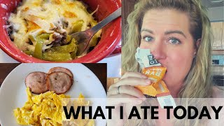 What I Ate Today │Easy Keto Cheesesteak Skillet │Easy Keto Recipes [upl. by Kennan]