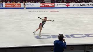 Alexandra Trusova quotCruellaquot GP Skate America 2021 free skate run through Las Vegas [upl. by Tammany]