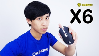 รีวิวเมาส์ Nubwo X6 ARK เมาส์มาโครพร้อมไฟ RGB 168 ล้านสี [upl. by Ulric]