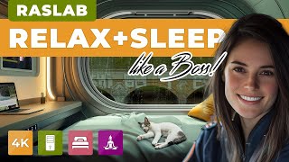 Fall Asleep Fast  Cozy Train Ride with Heavy Rain amp ASMR Ambiance [upl. by Iblehs]