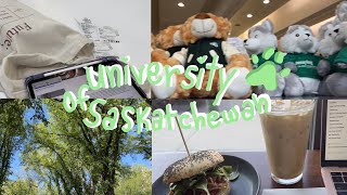 USASK Uni Vlog  Fall Term 2022  dog therapy not much studying aesthetic cafés  Seakae [upl. by Pyszka]