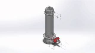 Mentos Dispenser Assembly in SolidWorks [upl. by Acnalb456]