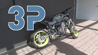 Yamaha MT 07 Euro 3  3P Limiter 48PS35kW Drossel  Live Montage Tutorial English Subtitles [upl. by Lazes]