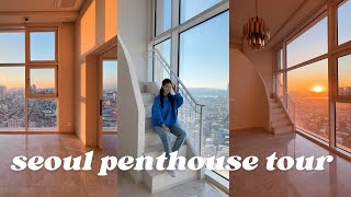 i moved into a seoul penthouse 🇰🇷 han river amp namsan tower views pool sauna gym breakfast [upl. by Iliam]