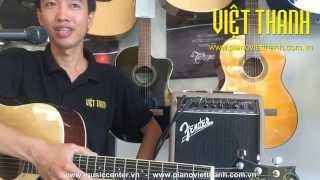 Acoustasonic 15 Fender amp Acoustic guitar Samick [upl. by Yeknarf962]